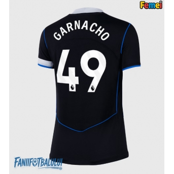 Chelsea Alejandro Garnacho #49 Tricou Fotbal Replică 2025-26 Femei Treilea